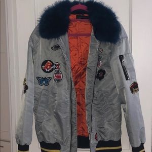 ZARA Patch Bomber Jacket